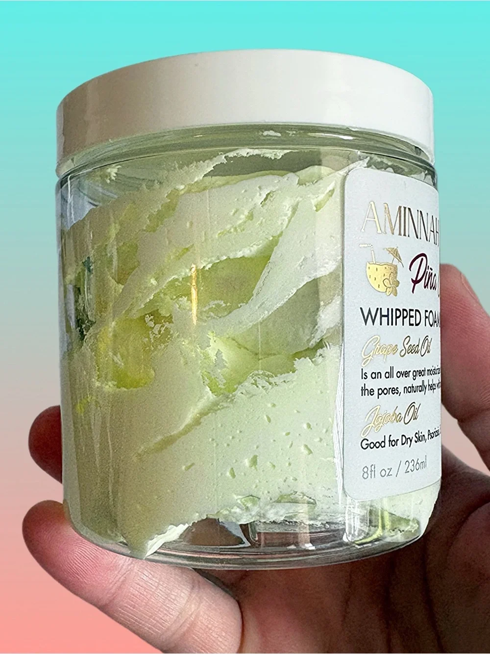 AMINNAH Piña Colada Whipped Foaming Soap